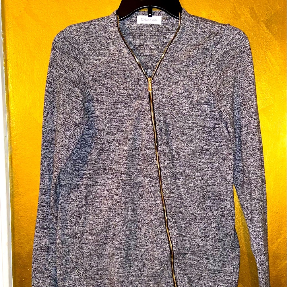 Full-Zipper Lightweight Top/Cardigan